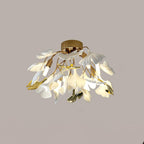 Solara Plafonnier Feuilles de Gingko avec Branches en Laiton - Neutralighting