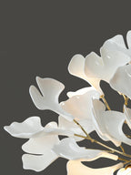 Solara Plafonnier Feuilles de Gingko avec Branches en Laiton - Neutralighting