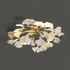 Solara Plafonnier Feuilles de Gingko avec Branches en Laiton - Neutralighting