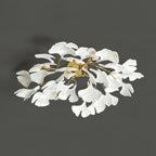 Solara Plafonnier Feuilles de Gingko avec Branches en Laiton - Neutralighting