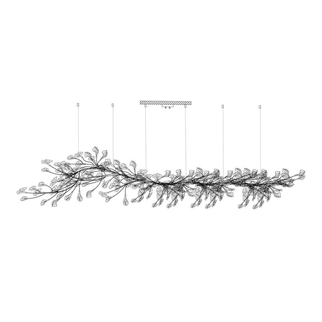 Bloom Lustre Moderne Abat-jour Céramique Feuille - Neutralighting