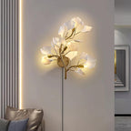 Aurean Applique murale à brancher Luminaire floral en acrylique Élégance française - Neutralighting
