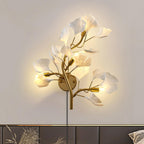 Aurean Applique murale à brancher Luminaire floral en acrylique Élégance française - Neutralighting