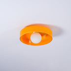 Solara Plafonnier Orange Anneau Ludique Sculptural - Neutralighting