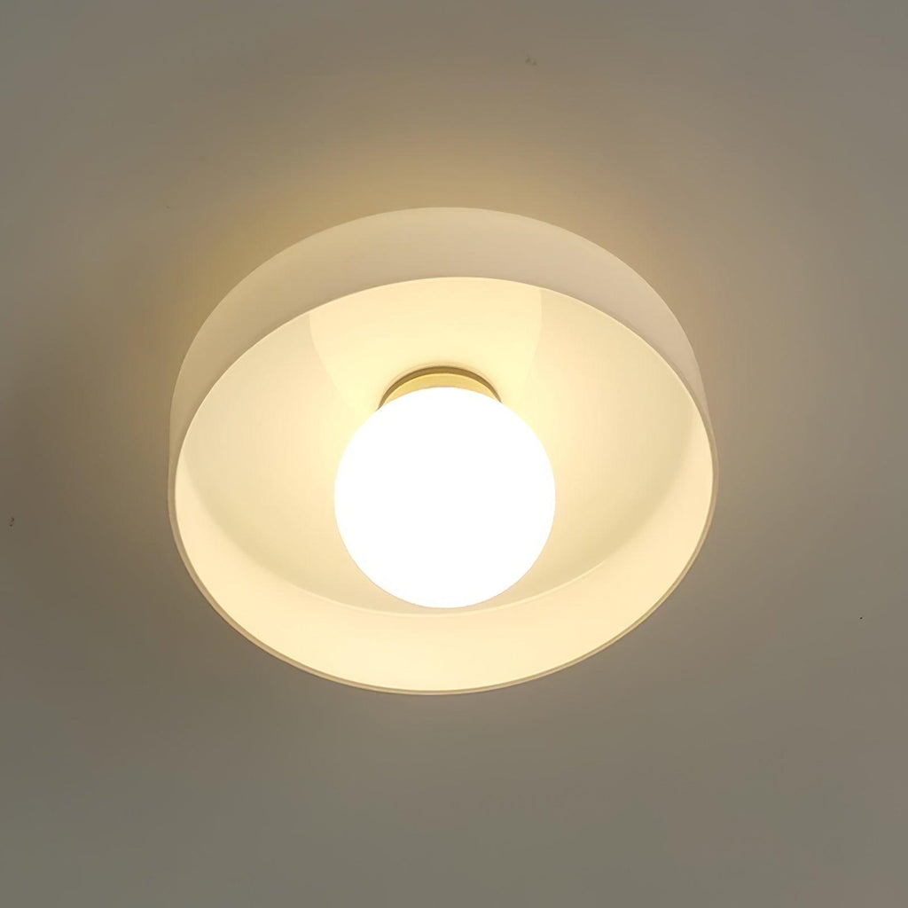 Solara Plafonnier Orange Anneau Ludique Sculptural - Neutralighting