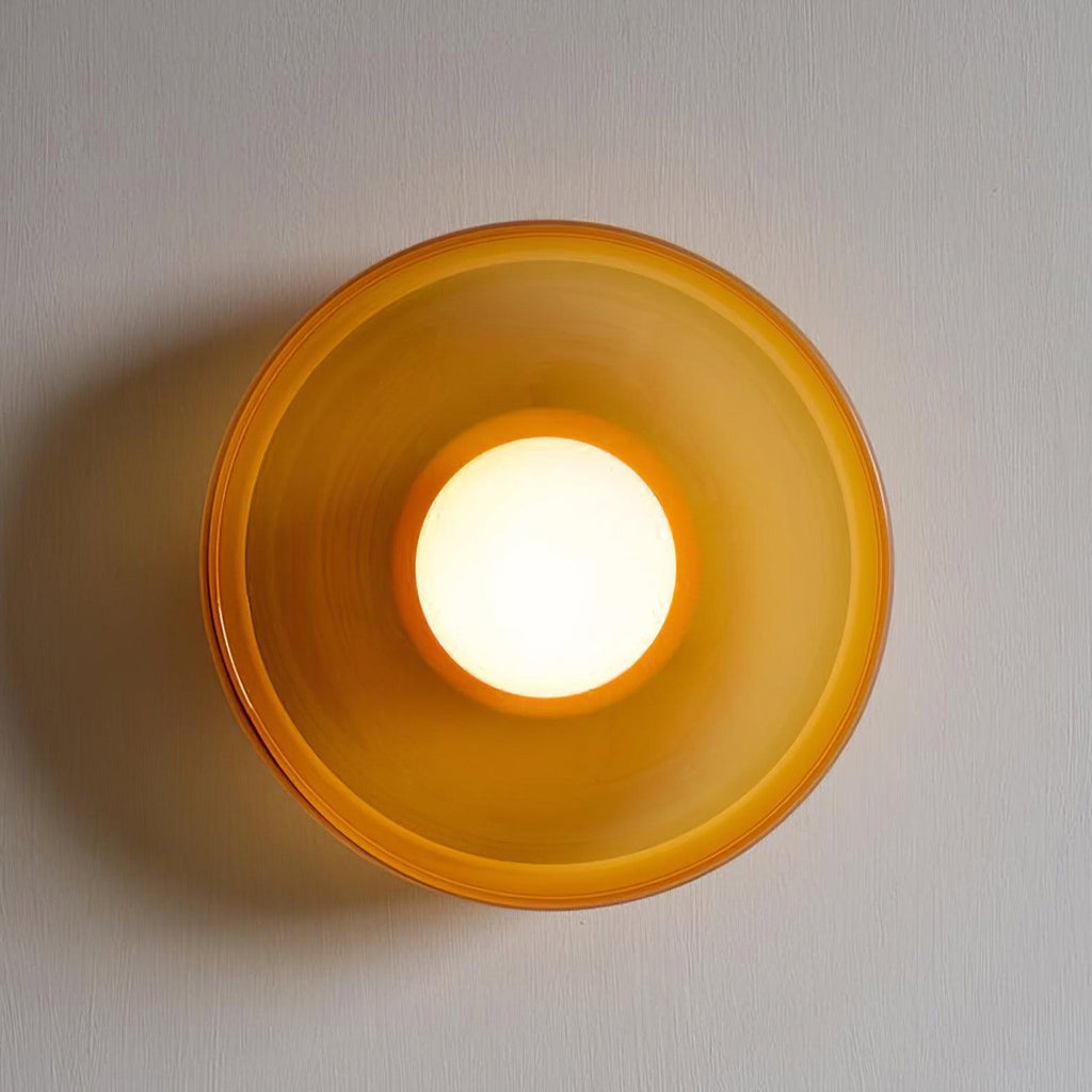 Solara Plafonnier Orange Anneau Ludique Sculptural - Neutralighting