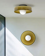 Solara Plafonnier Orange Anneau Ludique Sculptural - Neutralighting