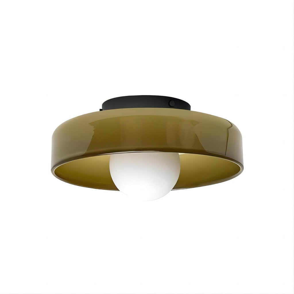 Solara Plafonnier Orange Anneau Ludique Sculptural - Neutralighting
