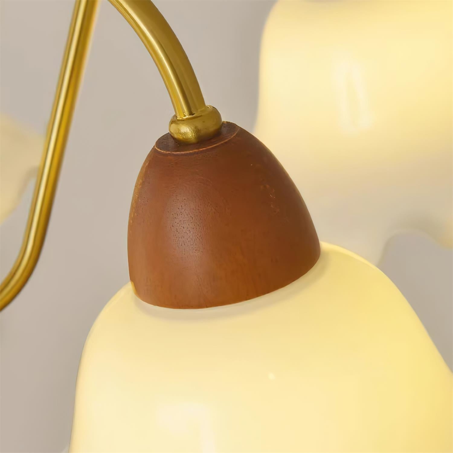 Gino Lustre Fleur Verre Courbé - Neutralighting