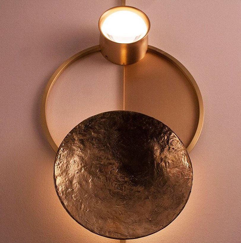 OrbitenApplique Murale en Laiton et Verre Moderne - Neutralighting