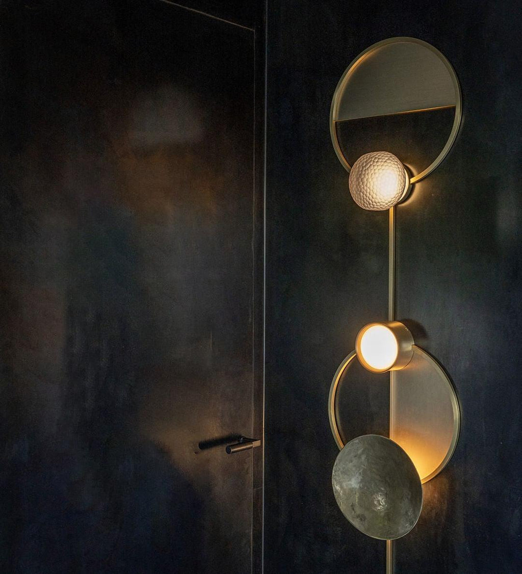 OrbitenApplique Murale en Laiton et Verre Moderne - Neutralighting