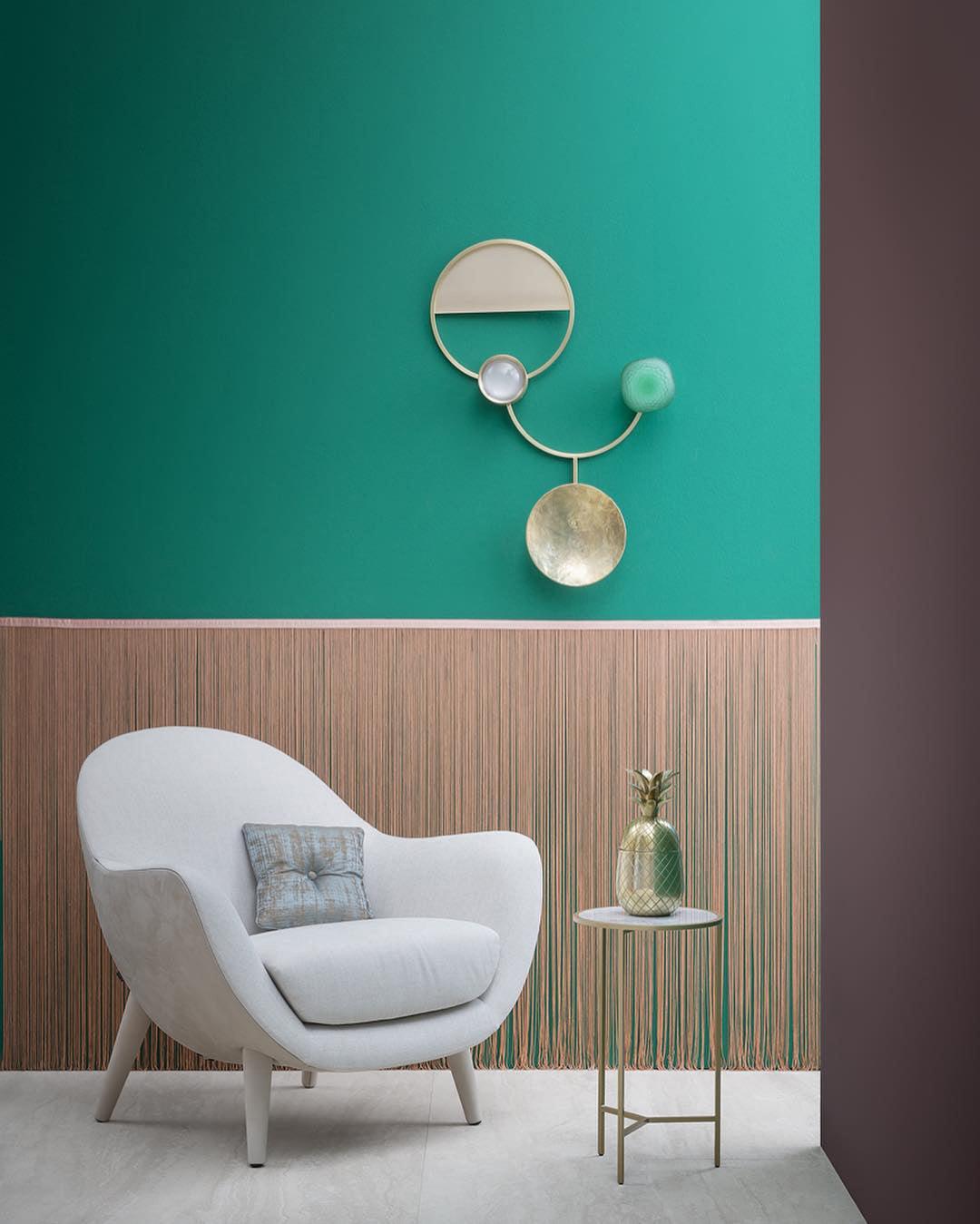 OrbitenApplique Murale en Laiton et Verre Moderne - Neutralighting