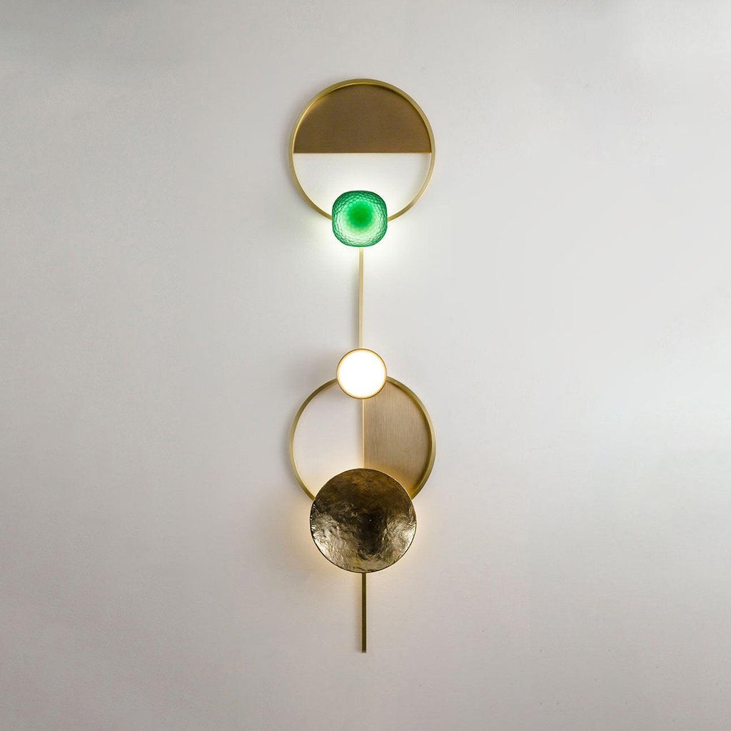 OrbitenApplique Murale en Laiton et Verre Moderne - Neutralighting