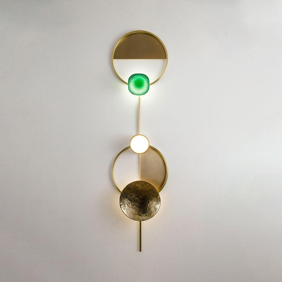 OrbitenApplique Murale en Laiton et Verre Moderne - Neutralighting