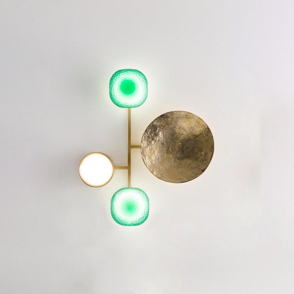 OrbitenApplique Murale en Laiton et Verre Moderne - Neutralighting