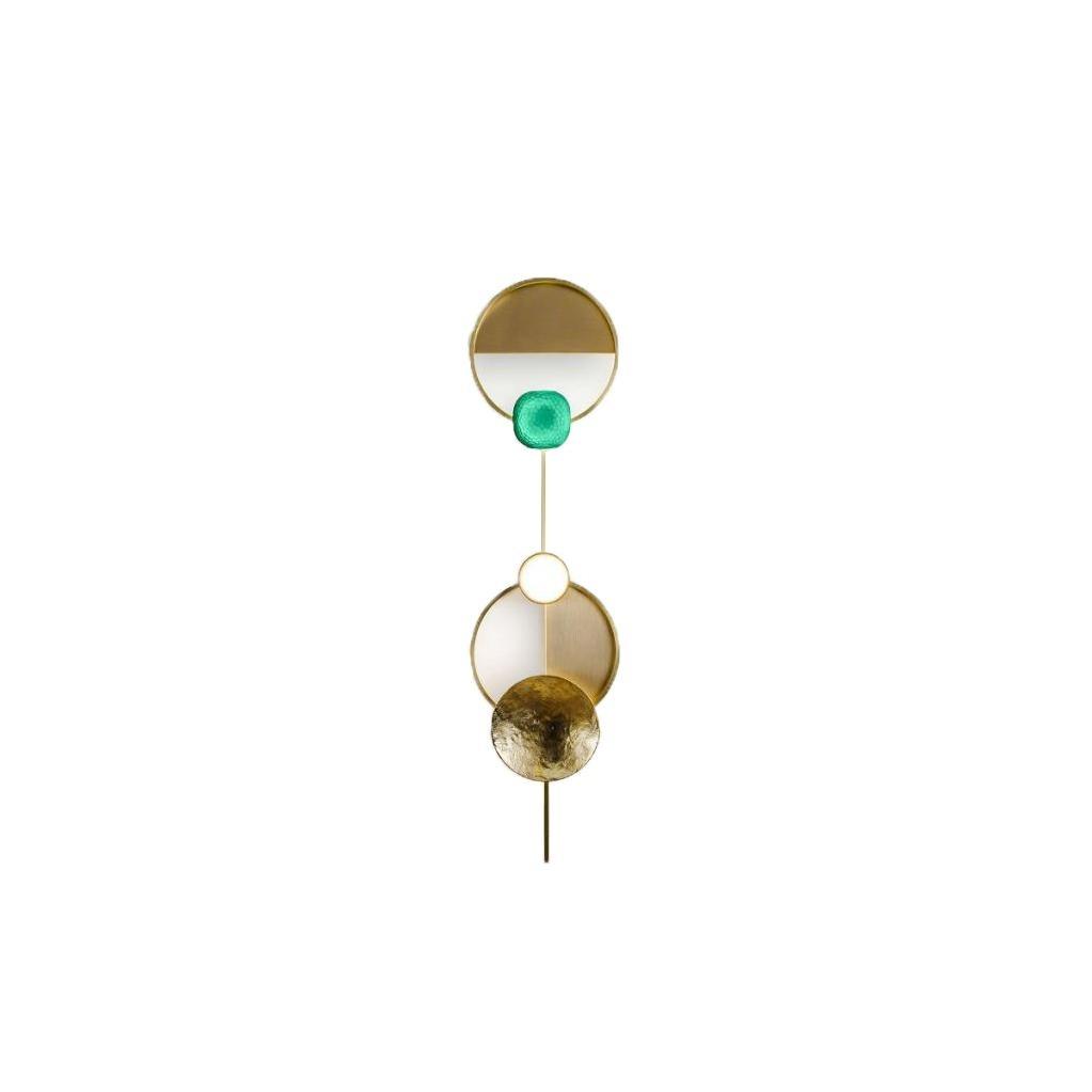 OrbitenApplique Murale en Laiton et Verre Moderne - Neutralighting