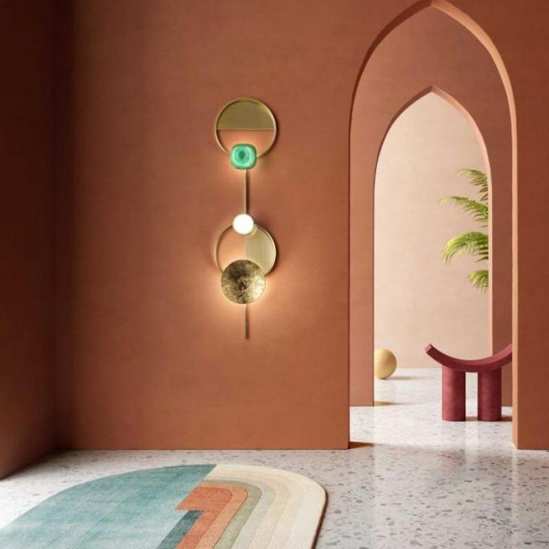 OrbitenApplique Murale en Laiton et Verre Moderne - Neutralighting