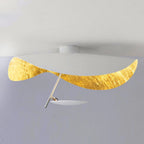 Solara Plafonnier Abat-jour Courbé et Intérieur Doré - Neutralighting