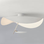 Solara Plafonnier Abat-jour Courbé et Intérieur Doré - Neutralighting