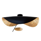 Solara Plafonnier Abat-jour Courbé et Intérieur Doré - Neutralighting