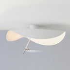 Solara Plafonnier Abat-jour Courbé et Intérieur Doré - Neutralighting