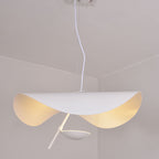 Lustra Suspension Lampe Abat-jour Courbé Noir et Or - Neutralighting
