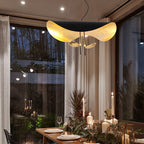 Lustra Suspension Lampe Abat-jour Courbé Noir et Or - Neutralighting