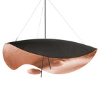 Lustra Suspension Lampe Abat-jour Courbé Noir et Or - Neutralighting