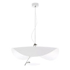 Lustra Suspension Lampe Abat-jour Courbé Noir et Or - Neutralighting