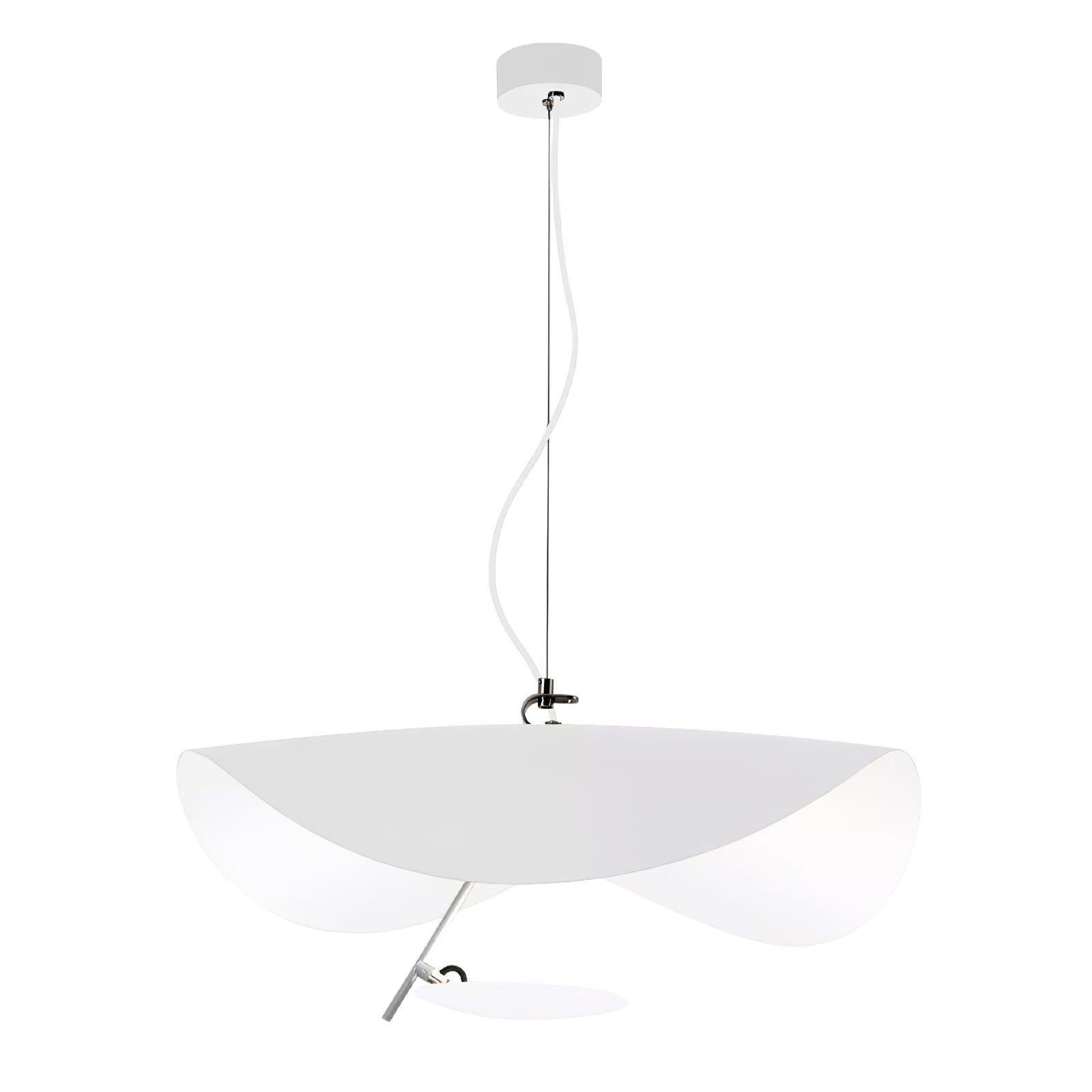 Lustra Suspension Lampe Abat-jour Courbé Noir et Or - Neutralighting