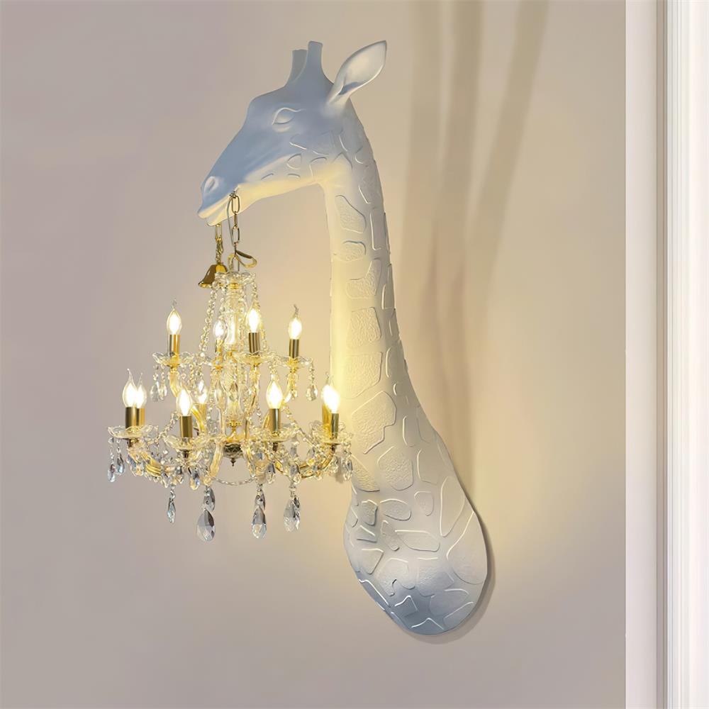 Giraffe Applique Murale Sculpture Artistique Lustre - Neutralighting