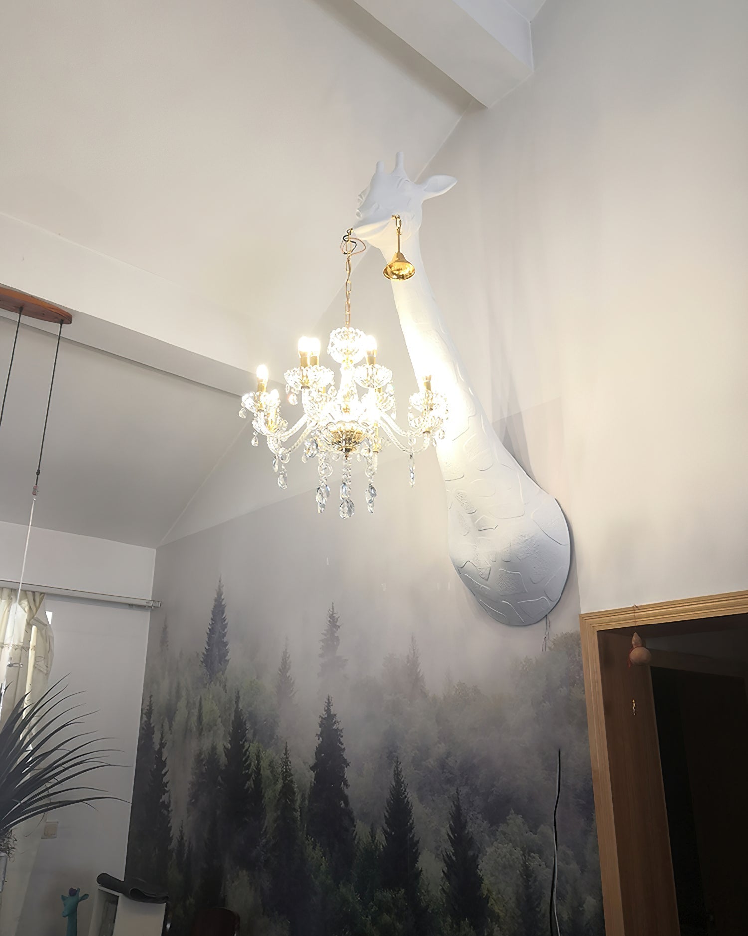 Giraffe Applique Murale Sculpture Artistique Lustre - Neutralighting