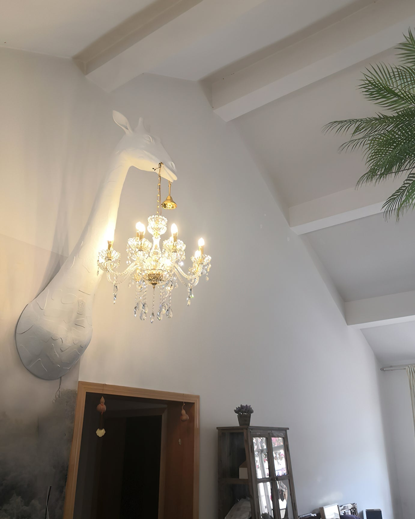 Giraffe Applique Murale Sculpture Artistique Lustre - Neutralighting
