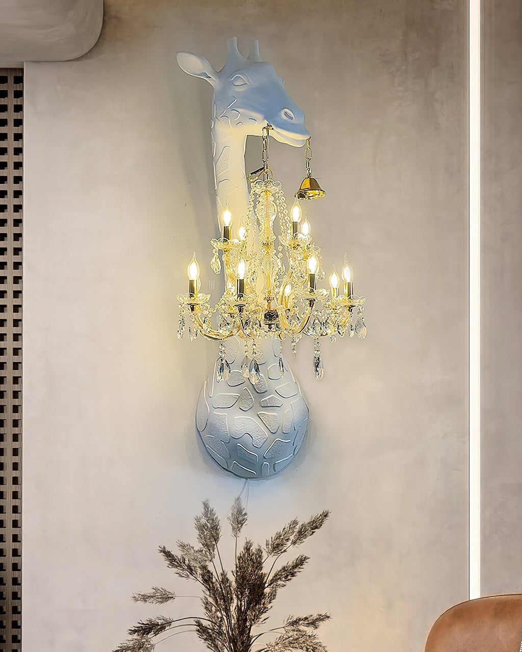 Giraffe Applique Murale Sculpture Artistique Lustre - Neutralighting