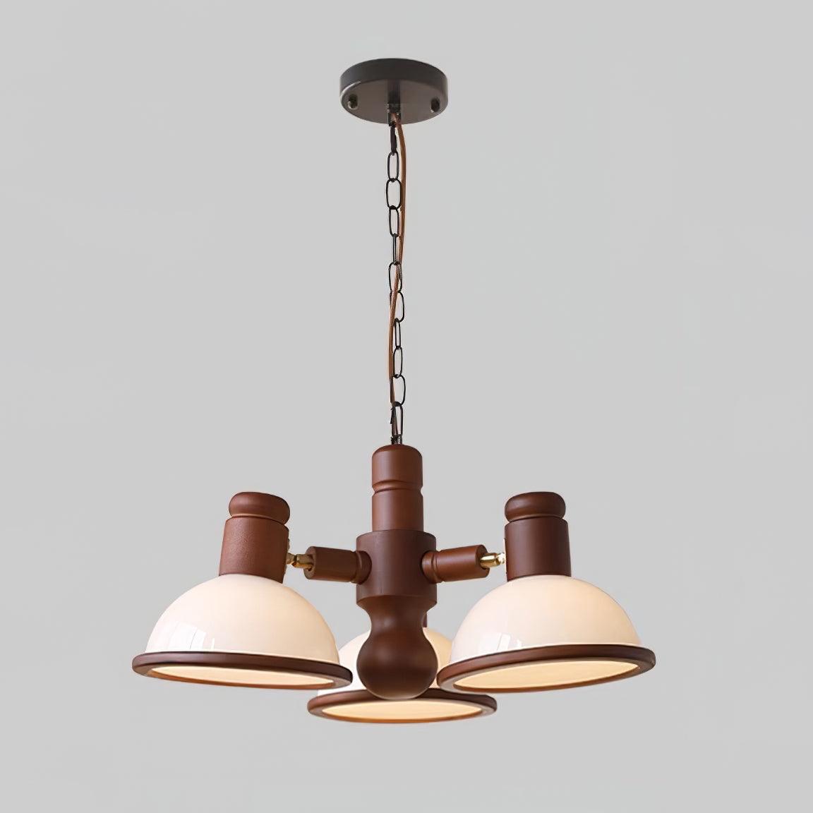 Girona Chandelier à Bras Triples Ajustables en Verre - Neutralighting