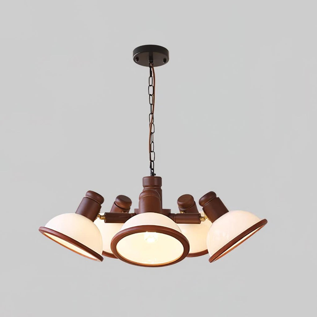 Girona Chandelier à Bras Triples Ajustables en Verre - Neutralighting