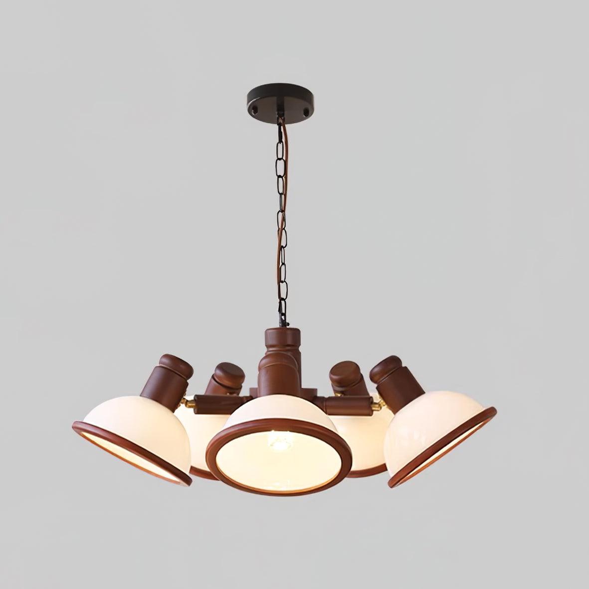Girona Chandelier à Bras Triples Ajustables en Verre - Neutralighting