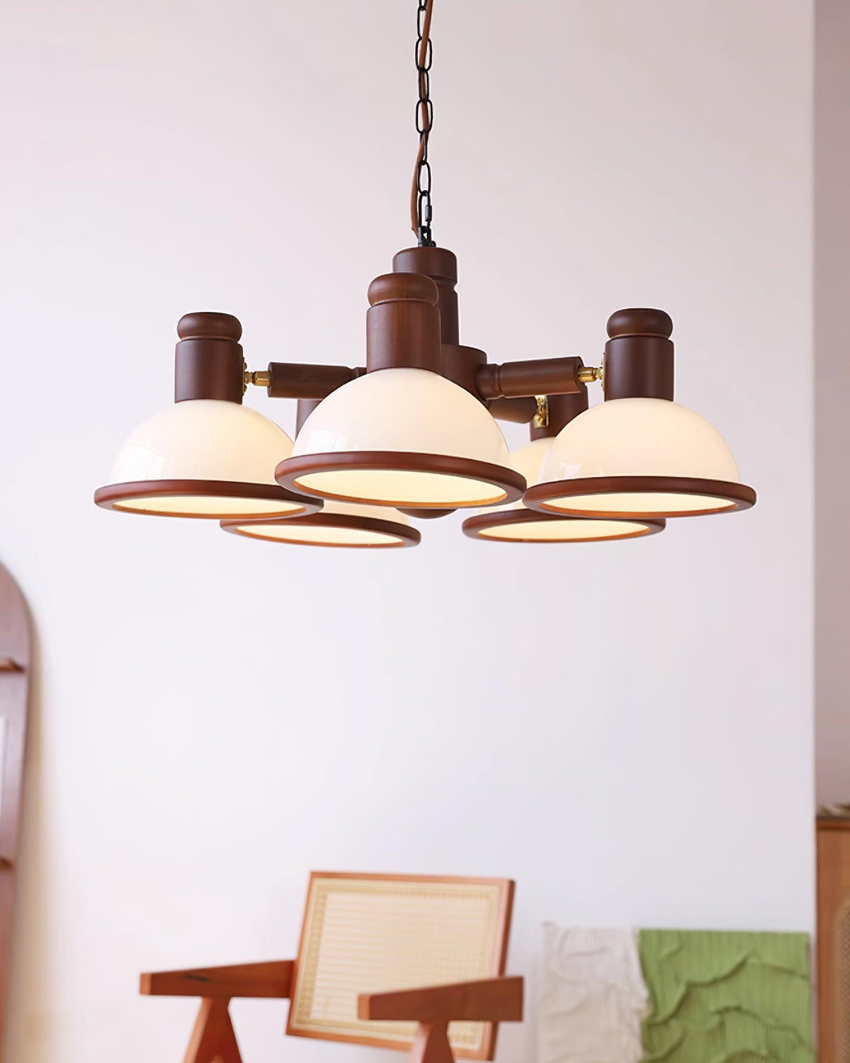 Girona Chandelier à Bras Triples Ajustables en Verre - Neutralighting