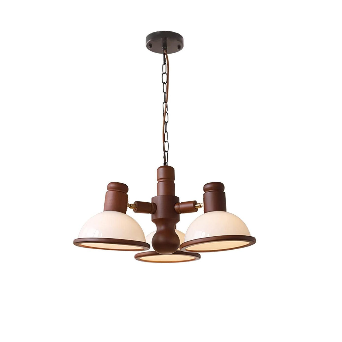 Girona Chandelier à Bras Triples Ajustables en Verre - Neutralighting