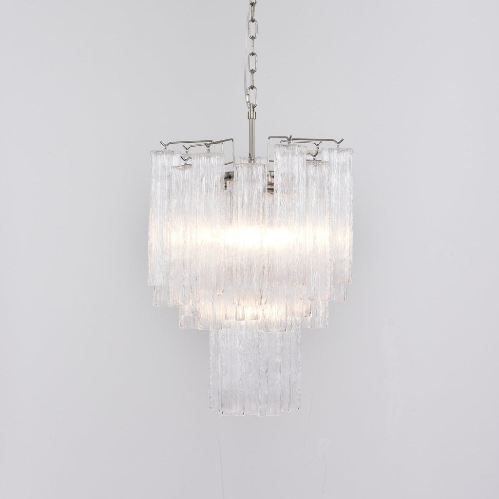 Aurora Chandelier en Verre Clair Moderne - Neutralighting