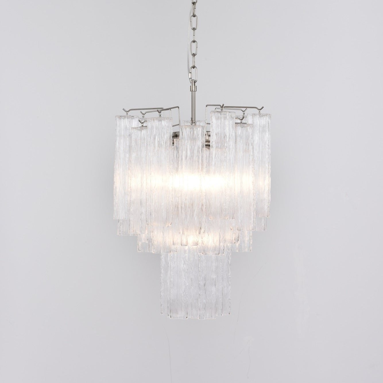 Aurora Chandelier en Verre Clair Moderne - Neutralighting