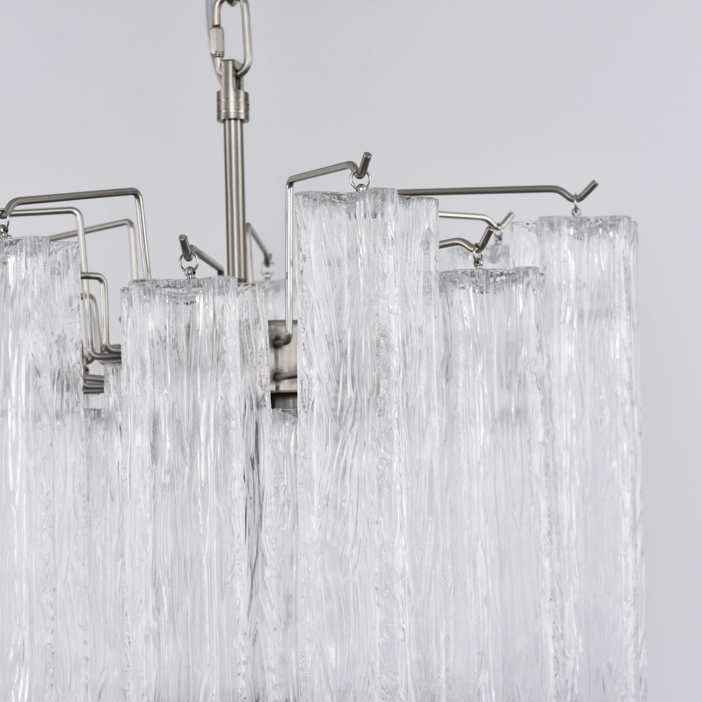 Aurora Chandelier en Verre Clair Moderne - Neutralighting