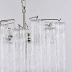 Aurora Chandelier en Verre Clair Moderne - Neutralighting