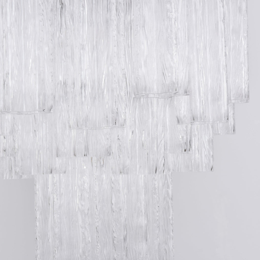 Aurora Chandelier en Verre Clair Moderne - Neutralighting