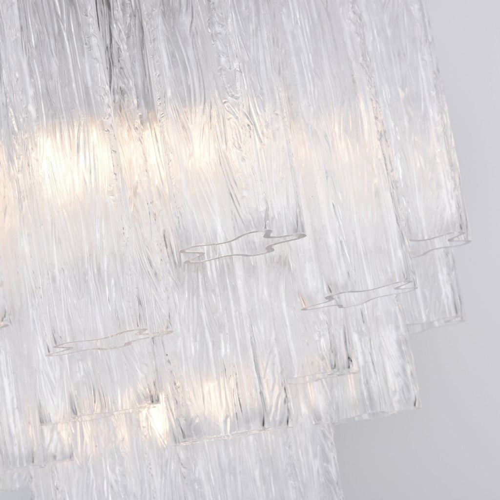 Aurora Chandelier en Verre Clair Moderne - Neutralighting
