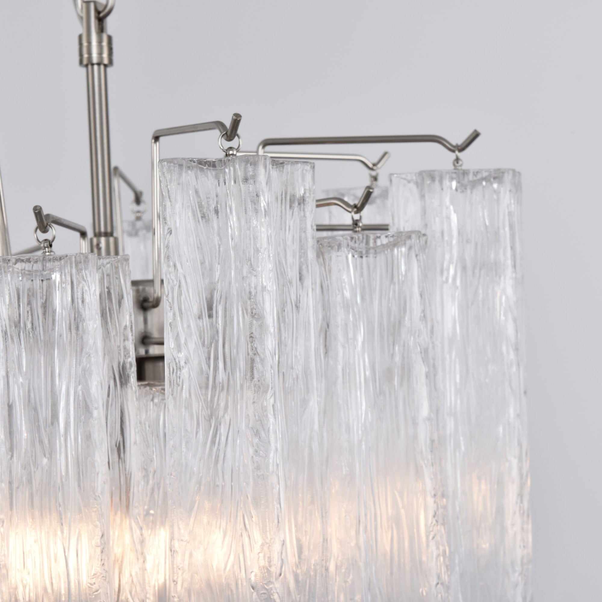 Aurora Chandelier en Verre Clair Moderne - Neutralighting