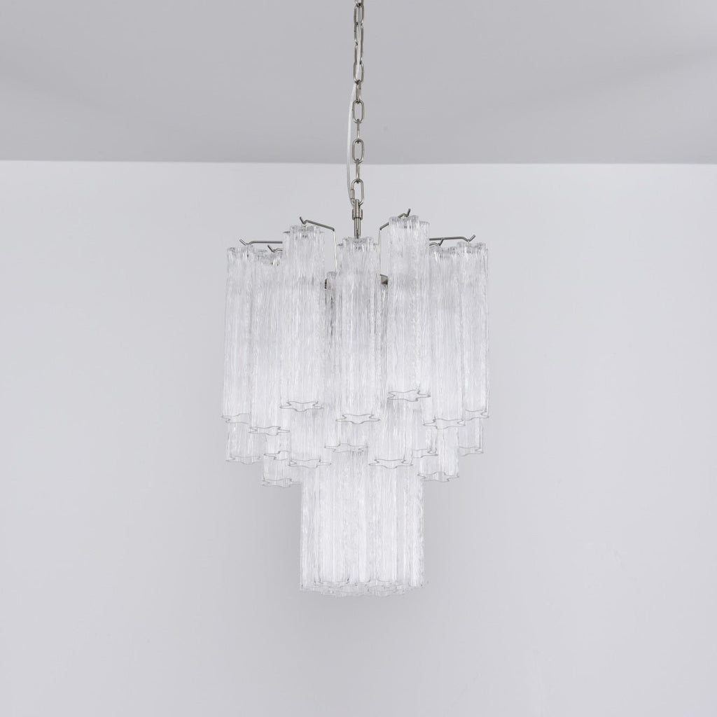Aurora Chandelier en Verre Clair Moderne - Neutralighting