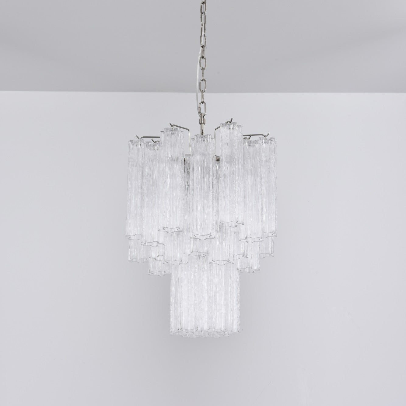 Aurora Chandelier en Verre Clair Moderne - Neutralighting