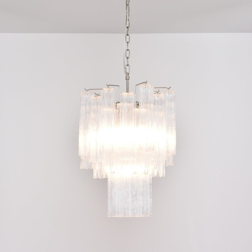 Aurora Chandelier en Verre Clair Moderne - Neutralighting