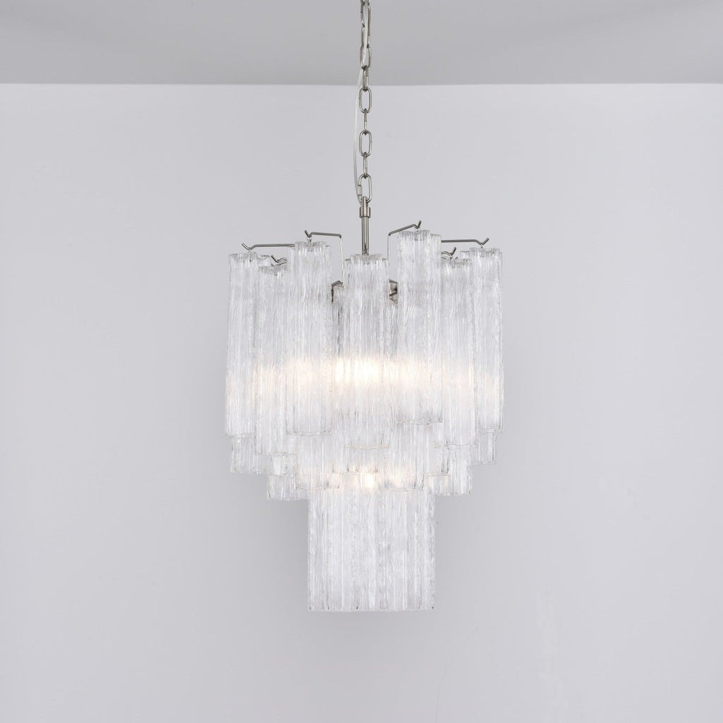 Aurora Chandelier en Verre Clair Moderne - Neutralighting